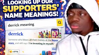 OUR LAST TIME LOOKING UP NAMES ON URBAN DICTIONARY