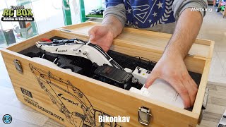 FULL METAL HYDRAULIC RC EXCAVATOR G101H WHITE EDITION FROM AMEWI UNBOXING