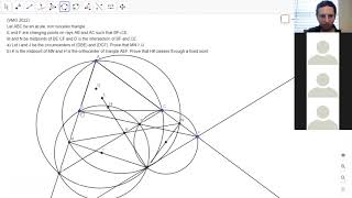 LIVESTREAM GEO #62B: A Recent Problem from the Vietnamese Math Olympiad Involving Steiner's Theorem!