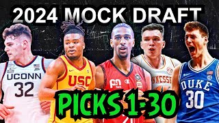 2024 NBA Mock Draft 3.0 [FULL 1ST ROUND, PICKS 1-30]
