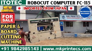 IMPORTED FROM JAPAN 🇯🇵 ITOH ROBOCUT COMPUTER 115 CUTTING MACHINE FOR SALE | MK PRINTECS | 9842985143