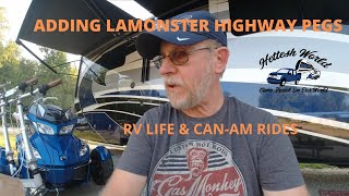 Lamonster Garage Highway Pegs Can-Am Spyder Installation Upgrade Improvements Fix