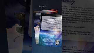 William Gregory Funeral Program Design - Prayer Card