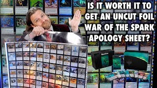 Is It Worth It To Get An Uncut Foil War Of The Spark Apology Sheet - Magic: The Gathering