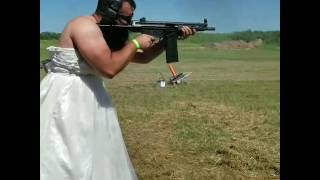 Transferable HK51 machine gun wedding dress