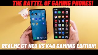 Realme Gt Neo Vs k40 Gaming edition | Realme GT neo vs redmi k40 gaming edition speed test!