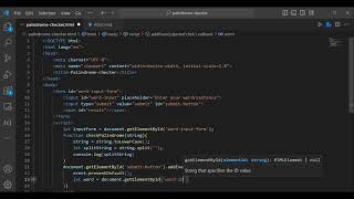 palindrome-checker(html,javascript) beginner project