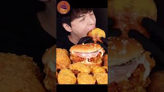 Mukbang Big Bites “Giant Cheesy burger asmr mukbang” ©️DDM ASMR