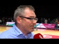 voorzitter tom wesenbeek van de antwerp giants na winst in sportpaleis