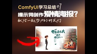 视频ComfyUI总结07 只用提示词来做海报能成功吗？ComfyUI海报实战案例+PS合成上传成功,已加入合集