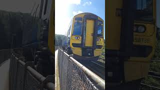 ScotRail Express Sprinter 158 736 leaving Perth over the River Tay