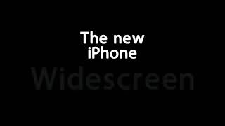 The new iphone widescreen