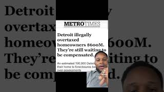 Detroit is illegally overtaxing homeowners! #detroit #taxes