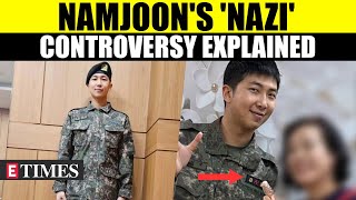 BTS Star RM aka Namjoon Sports Nazi Badge On Military Uniform? Real Meaning Of The Symbol Explained