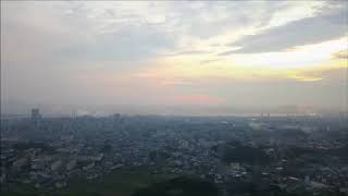 空撮サンプル動画（夕暮れ）