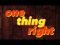 Marshmello x Kane Brown - One Thing Right (Lyric Video)