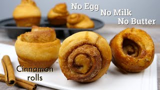 Vegan Cinnamon Rolls | No Egg No Milk No Butter Cake