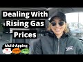 DoorDash, Uber Eats, And GrubHub Driver Ride Along | Dealing With Rising Gas Prices