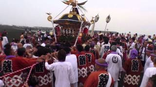 平成２５年  浜降祭　神輿海上渡御 茅ヶ崎海岸 ドッコイ。