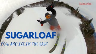 Skiing Fresh Pow And Ice At Sugarloaf