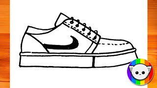 How to Draw Nike Sneakers Shoes