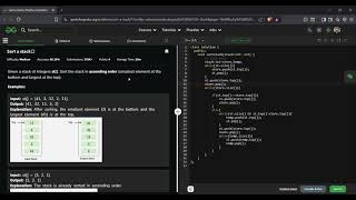 Sort a Stack | GeeksforGeeks GFG Solution in C++ | Stack Recursion | DSA