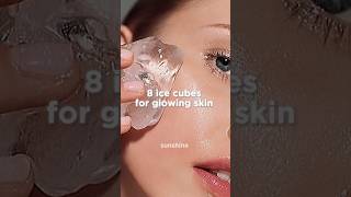 ice cubes for glowing skin 🧊✨ | #aesthetic #shorts #fyp #skincare