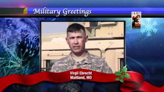 Military Greeting: SGM Virgil Ebrecht