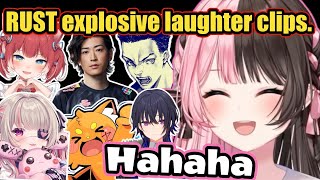 【Eng sub】Hinano Tachibana can't stop laughing when she sees the explosive laughter clips.【vspo/RUST】