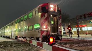 5 Minute Delayed Inbound Metra Train #1296 Leaving LaGrange Road On February 12, 2025