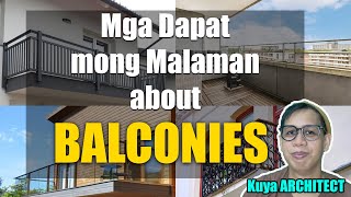 BALCONY DESIGN INFO na Dapat mong Malaman / Kuya Architect  Pinoy Architect  Philippine House Design