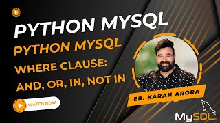 How to Read Data with WHERE Clause in MySQL using Python - SQL SELECT Statements with WHERE Clauses
