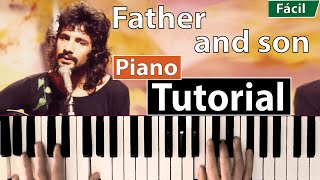 Como tocar Father and son Cat Stevens Piano tutorial partitura y mp3