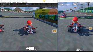 Mario Kart Multiplayer and Track Testing Unity 3D - Orenge Crest