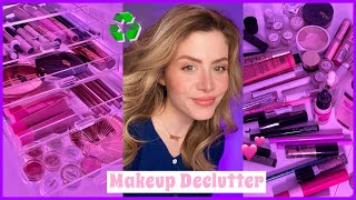ASMR | Decluttering my ENTIRE Makeup Collection (Whispering, Tapping)