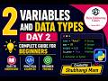 Python Variables and Data Types Explained | Day 2 Python Course for Beginners