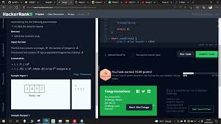 Hacker Rank Arrays DS solution in C