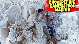 #Dhoolpet 24feet ganesh idols making in 2021||#making of ganesh idols in 2021||best ganesh idols