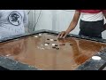 srike and finish by Rajesh saha(prince of carrom).