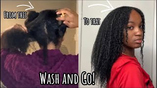 Wash and go using Miss Jessie’s Curl Custard + Hair Tips