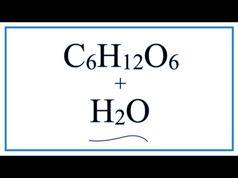 Does glucose react with water?