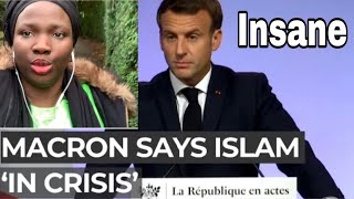 English and Wolof | a quick message about what French President said to Muslims