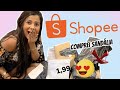 MINHAS COMPRAS NA SHOPEE | FRETE GRÁTIS E DESCONTO | A LOUCA DA SHOPEE | AMANDA ELIS