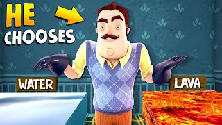 Playing WOULD YOU RATHER with The Neighbor!!! | Hello Neighbor Gameplay (Mods)