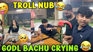 GODL BACHU CRYING 😭😂 HEAVY TROLL GODL NUB 😂 GODL ANKIBOT DARK HUMOUR  🌚😂 | GODL