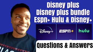 Disney plus, Disney+ bundle questions and answers.