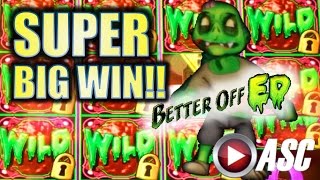 ★SUPER BIG WIN!!★ BETTER OFF ED | OMG! RETRIGGER!! MAX BET Slot Machine Bonus (Bally)