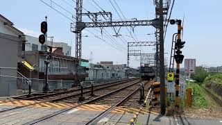 【近鉄京都線】新祝園駅 電車通過の様子