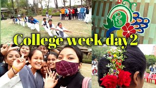 Jagiroad college week 2nd day/ খোপা , ৰচি টনা , rangoli competition/