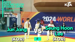 Jun Jang(KOR) vs Seung Hoon Lee(KOR) | F SENIOR M-63kg | 2023 춘천코리아오픈